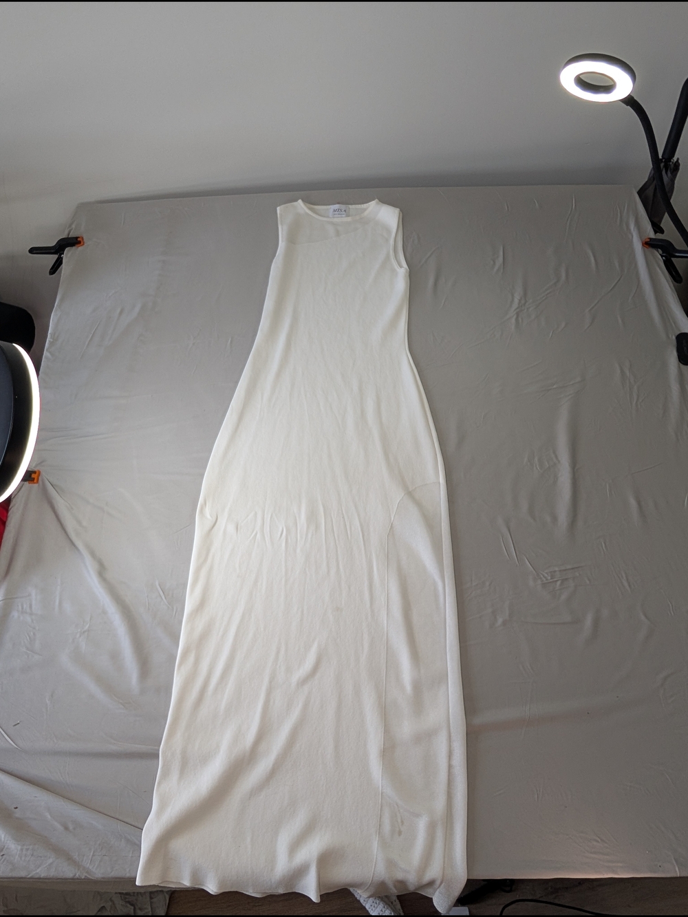 Misa Los Angeles Cream Sleeveless Maxi Dress